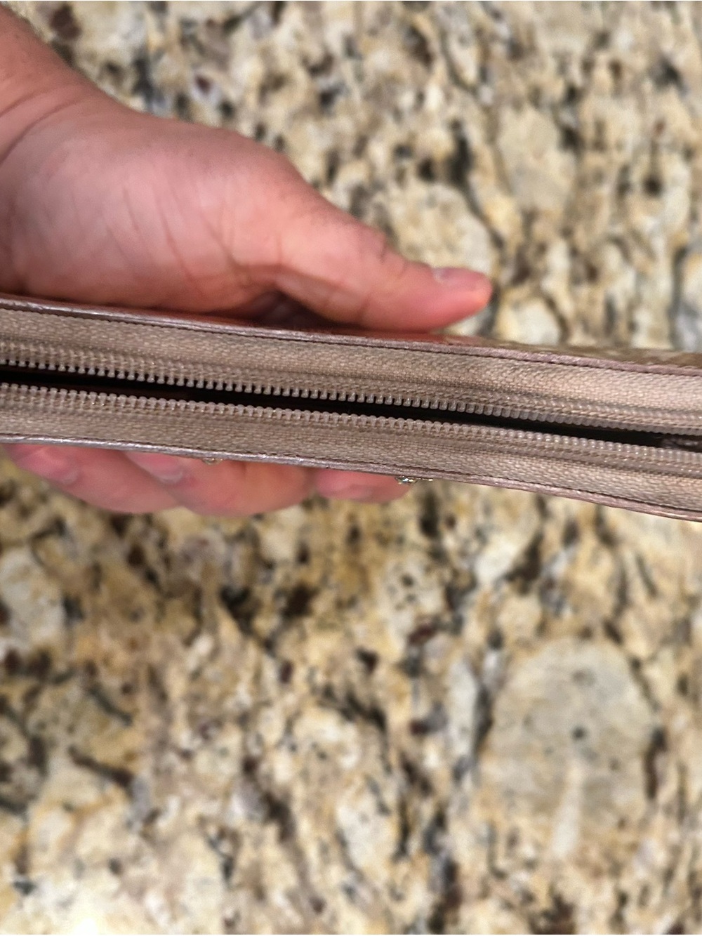 Michael Kors Zip Around Wallet Copper Color - Picture 7 of 7